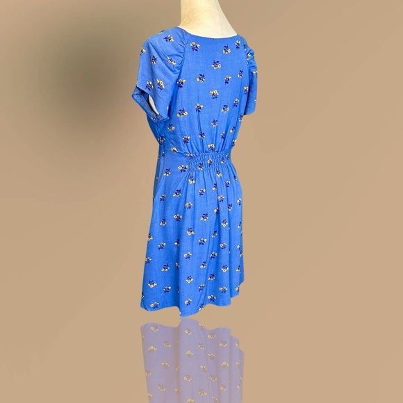 NWT Free People ‘Everyone’s Favorite Mini Dress’ in “Dutch Blue Combo” Size XS - Picture 10 of 16